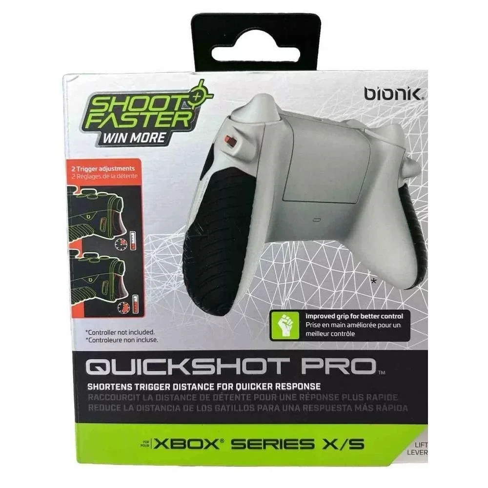 Bionik QuickShot Pro Xbox‎ Series X/S Controller Grip Enhancer Gaming Accessory